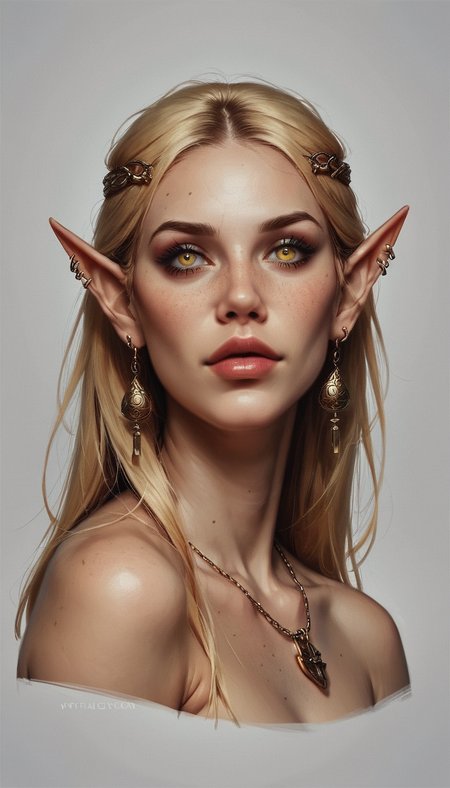 (score_9, score_8_up:1.1), score_7_up, 1girl, a gorgeous high elf mage as a pinup model in 1960's style, altmer, yellow skin, tall and feminine, very large yellow eyes, long yellow golden hair, supermodel look with pronounced sharp cheekbones and narrow sharp long chin. Wearing golden ornate revealing dress. 1960's pinup model, 1960's pinup girl. Dynamic and playful pose  <lora:EdobESO_XL_v1.0:0.95>, high elf, skyrim altmer,  <lora:Skyrim_Project_SDXL_r1:0.5>,  <lora:1dkXLP:0.25>, <lora:Concept Art Eclipse Style LoRA_Pony XL v6:0.6> concept art, realistic,  <lora:add-detail-xl:0.3> <lora:RELSM_v1:0.4>,  <lora:SDXLHighDetail_v5:0.3> Painstaking Attention To Details,  <lora:Model_2:0.25> Beuty