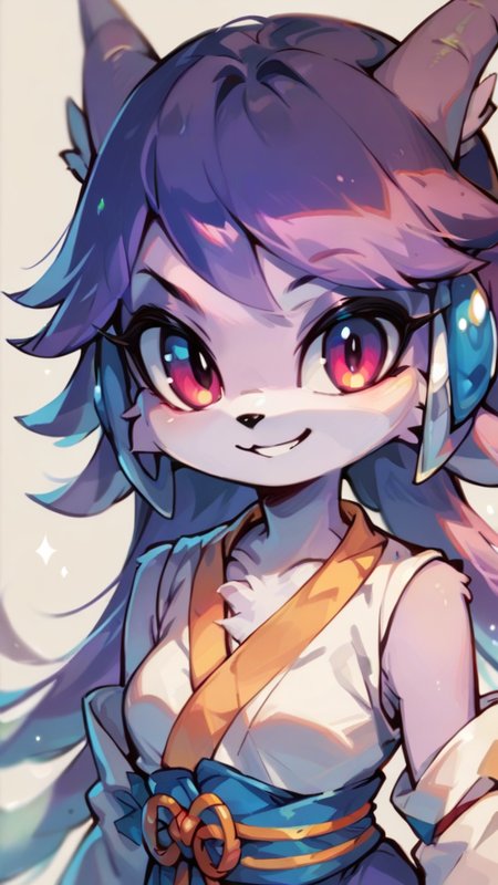 score_9,score_8_up,score_7_up,score_6_up,score_5_up,score_4_up,<lora:sash_lilac:0.8>,source_anime,sash_lilac,furry,smile,portrait,