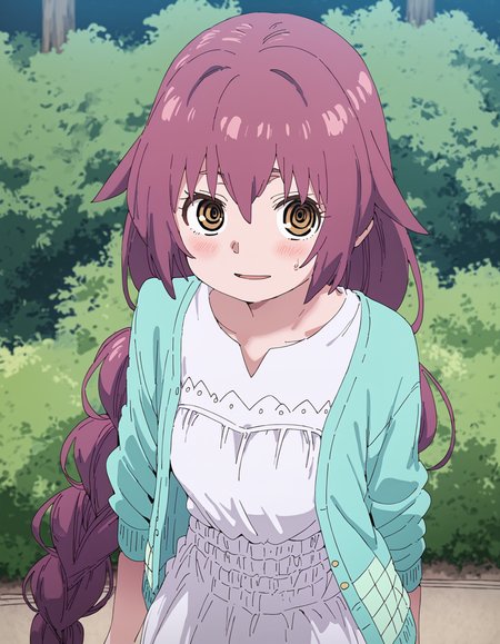 score_9, score_8_up, score_7_up
BREAK
manami_olis, 1girl, solo, brown hair, long hair, hair flaps, braided ponytail, brown eyes, green cardigan, white dress, long dress, looking at viewer
BREAK
nature, outdoors
<lora:Manami_KaiiToOtomeToKamikakushi_v01:1>