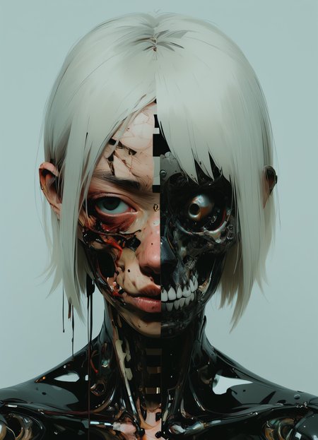personalize uyey2ka,Daido Moriyama,Adrian Ghenie,  hyper detailed, intricate, AES+F, artstation, <lora:add-detail-xl:1> <lora:xray:1>