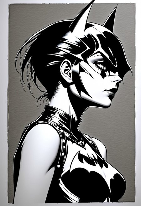 a beautiful punk woman, very detailed, silhouette of batgirl with gold foil <lora:SDXLPaintSplash:0.2>   (perfect hands, perfect fingers), batman logo, <lora:ImgFixerPre0.3:1.0> <lora:add-detail-xl:1.0> <lora:badhandv4:1.0> embedding:EasyNegativeV2 embedding:bad_prompt_version2-neg embedding:fcNeg-neg . perfect lighting, side view, perfect shadows,