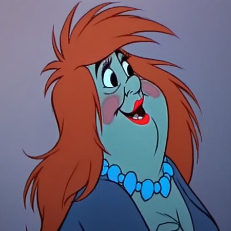 score_9, score_8_up, score_7_up, score_6_up, score_5_up, score_4_up  j_cartoon, Disney, highly detailed, ((detailed shaders)), BREAK,Orwen, necklace, long red hair, (blue skin), Chubby, Long Hair, Black Eyes, Feminine Focus, Cheek Blush, blue dress,