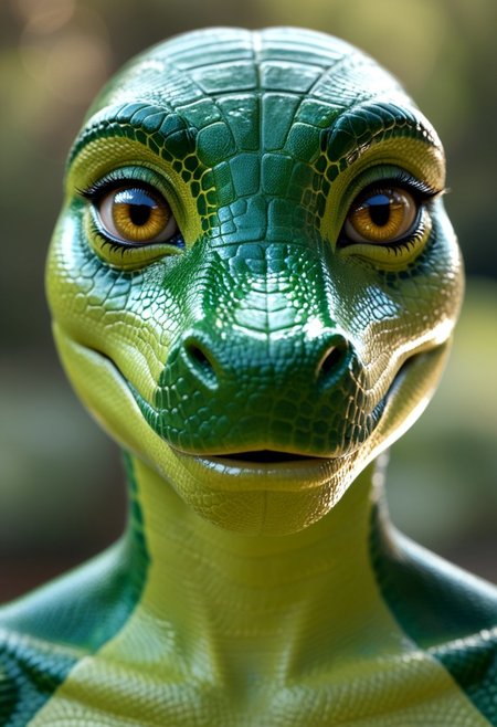 anthro reptilian, beautiful, detail vibrant green reptile skin, girl, closeup
8k detail