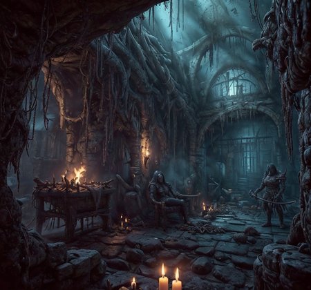 RAW photo, (masterpiece:1.3), subsurface scattering, heavy shadow, (high quality:1.4), (intricate, high detail:1.2), professional photography, HDR, High Dynamic Range, realistic, ultra realistic, photorealistic, high resolution, film photography, ambient lighting, atmospheric effects, <lora:detail_slider_v4:3>, OverallDetail, (DarkFantasy:0.2), a cell inside a dark room in a (sinister) fantasy dungeon, torches, FanPri, <lora:FantasyPrison-10:0.8>, <lora:zoom_slider_v1:2>,  <lora:fantasyAI:0.4> tanjoreai, epiCPhoto