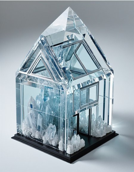 house made from crystal