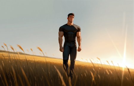 <lora:Random_style_lora_Illustrious:1>, ((rtxon, scenry, field, depth of field, wide shot)), man, ,, masterpiece,best quality,amazing quality,very aesthetic,high resolution,ultra-detailed,absurdres,
solo, male focus, muscular male, muscular male, bara, mature, (very short hair, beard, bara, mature, facial hair, stubble), facial hair, bara, mature,
aixiwuganda_(20222192), very awa, masterpiece, best quality, absurdres, newest, perfect quality, detailed background, intricate details,
<lora:slider_Body Type_alpha1.0_rank4_noxattn_last:2><lora:style_Anime Summer Days 2 Style SDXL_LoRA_Pony Diffusion V6 XL:.6><lora:slider_cfg_scale_boost:.7><lora:Artist6p:.55> Artist6p, Artist04p,<lora:slider_il_brightness_slider_d1:-1><lora:slider_il_contrast_slider_d1:-1><lora:slider_DarkSlider1.2_alpha1.0_rank16_full_300steps:-.6>
