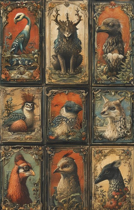 masterpiece,best quality,<lora:tbh266-sdxl:0.9>,illustration,style of Bestiary animals