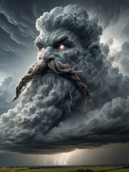 martius_storm  Harry_Dwarf ,<lora:martius_storm:1.2>, <lora:Harry_Dwarf_1.5:0.7>  <lora:Storm_Cloud_Style:1.4>,  <lora:add-detail-xl:0.8>, stormy, clouds, sky, bald, braided moustache