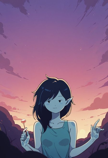 score_9, score_8_up, score_7_up, m4rc3l1n3,1girl,dot eyes,grey skin,marceline abadeer from adventure time, natural skin imperfections, extremely detailed, misty glass behind, from below, cinematic, filmic, exteremely high contrast, low saturation, delicate soft hazy lighting, very dark dark neon lighting, 80mm f2.8 lens, cinestill 8 0 0 t film, teal backdrop, misty atmosphere, source_cartoon, in the style of adventure time, Expressiveh, zPDXL