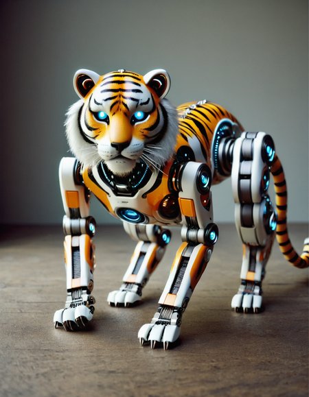 robotlora, tiger, robot