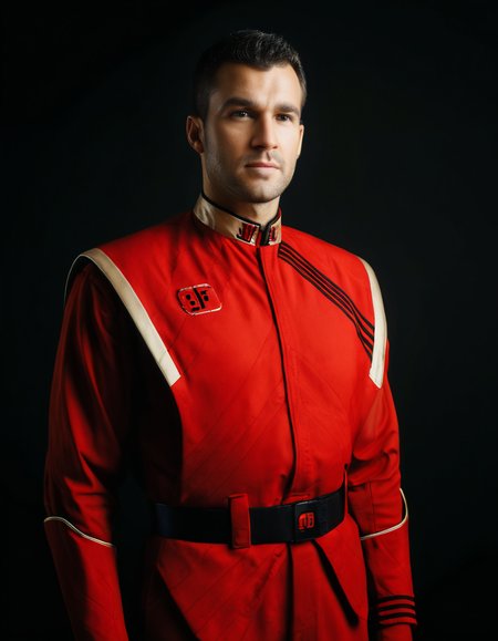 UHD, 8K, ultra detailed, highly realistic photo of UHD, 8K, ultra detailed, highly realistic photo of  man wearing a red uniform  ,OverallDetailXL <lora:VTVSeries_SDXL_v1:1>