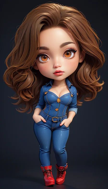 (in ARTIST style:1.7), (masterpiece:1.7), comics style,
somechibi, chibi, gorgeous character concept art of a beautiful woman leaning over, gorgeous, cute, tender beauty, Denim Overall, cleavage, seductive, voluptuous, long hair, luscious lips, comic book art, rough colored sketch, (looking at the viewer), (simple background, dark background),
BREAK,
striking gray large eyes, aligned eyes,
(masterpiece:1.8), (highest detailed:1.8), (angle:1.8), perfectly lighted, (contrast), (saturated), (((sharp focus))), (hyperdetailed:1.3), (intricate details:1.2), (Refined details:1.3),
(best quality:1.5), highly detailed textures, vibrant colors, (finely detailed beautiful eyes and detailed face),extremely detailed CG unity 8k wallpaper, (masterpiece:1.8), (highest detailed:1.8), (angle:1.8), perfectly lighted, (contrast), (saturated), (((sharp focus))), (hyperdetailed:1.3), (intricate details:1.2), (Refined details:1.3), (best quality:1.5), highly detailed textures, vibrant colors,
(ultra sharp focus:1.8), (detailed skin:1.8), (thin lines:1.8), (best quality:1.8), <lora:glowneon_xl_v1:0.7>
<lora:SomeChibi_Chibi_Style:1>