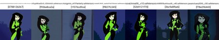 masterpiece, best quality, outdoors, night, dark, looking at viewer, closed mouth, 1girl, solo, shmeikgo, black hair, long hair, green eyes, gloves, bodysuit, lipstick, smug, smile, looking at viewer, kmstyle,  <lora:Kim_Possible_Style_6c_Illustrious_aon:1>