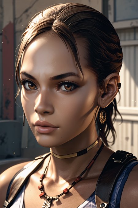 score_9, score_8_up, score_7_up, score_6_up
<lora:RE5Sheva:0.8>
RE5Sheva, 1girl, black hair, brown eyes, ponytail, dark skin, looking at viewer, portrait