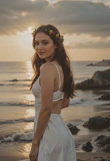 [ng_deepnegative_v1_75t:0.95] (smiling, cheerful, colorful:1.3) Girls-Next-Door_Michelle ((Photograph of an Irish woman, looking to the side, freckles, ginger hair, long hair, head wreath, celtic knots, white dress, (dark, foggy, dimly lit, silhouette:1.2), stone ruins, coastal hills, (best quality, detailed),))
0001SRGoodPictureV3 (cosmos:1.7) <lora:skin_slider_v10:0.7>
<lora:epiCRealismHelper:1> <lora:photorealistic02:0.8> epiCPhoto <lora:detailSliderALT:0.5>
<lora:IGInfluencerV1:0.4><lora:SDXLrender_v2.0:0.6>  Wild-Cats-Island_Pamela
<lora:Background Detail Enhanced_Si_v3.0:0.8> jp-Gingerv1-275
<lora:add_detail:-0.5> OverallDetail
<lora:J_origami:0.25> J_origami
<lora:epi_noiseoffset2:0.05><lora:difConsistency_photo:0.2> <lora:HD Horizon v1_0:0.3> <lora:Photographic_Trend:0.25>  <lora:vintage_slider_v10:0.25> <lora:lyco_humans_v10:0.25>