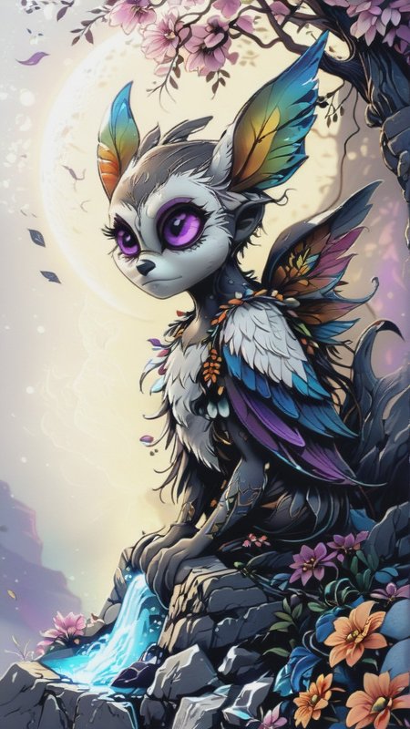 <lora:artfulltEIGHLEIGHEN2_SDXL_V:1.0>, sketch, doodle, drawing, illustration, beginner level, masterpiece, intricately detailed, best quality, absurd resolution,1female, wings, dark, chiaroscuro, big ears, electric energy, hybrid, arcanic summoner, chaotic good, minions, hologram, big ears, pinkflowers,lavender, flowers, white flowers, irridescent, white background, outline neon, tree, pyramid, rainbow, masteripiece, artalien, tree, waterfall, branch, flower, bird, feathers, wings, purple eyes, dark outside, moon, alchemist
 <lora:artfullySTYLIZED_SDXL_V1:1.0> <lora:artfullyTULIPWILLOW_SDXL_V1:1.0>, artstylzd, arttlpwllw <lora:zavy-cntrst-sdxl:1.0>