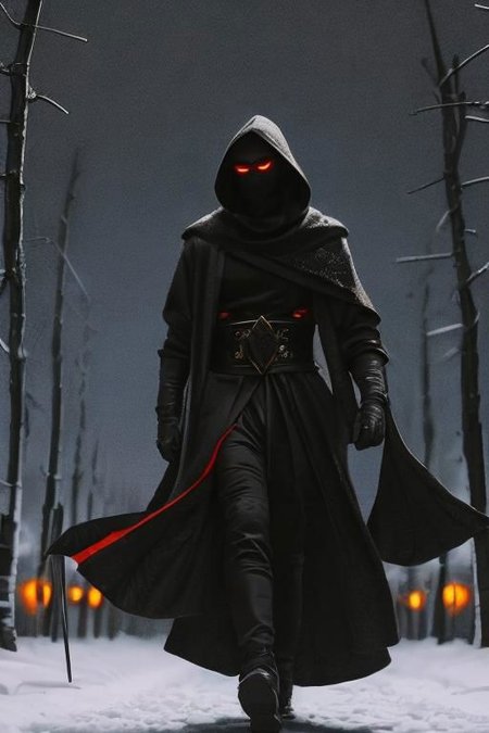heromkr2023, 8k, uhd, best quality, masterpiece, full body, 1man, dingy masked hero, (((intimidating appearance))), thorns, (((dangerous))), (((cold night))), 5caryma5k, (((very scary))), Scythe, (((fresh out of hell)))