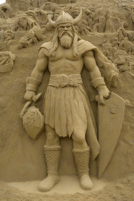<lora:PE_SandSculpture:0.8>  PESandSculpture, sandsculpture,sand,
viking