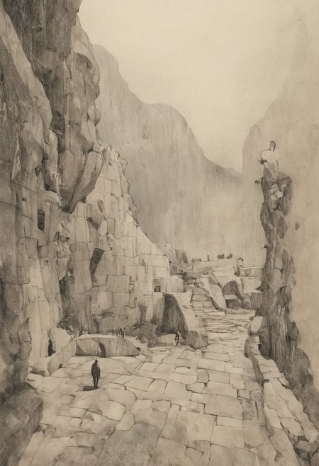 a professional hand sketch of architecture,
(POV view , DOF, first people view from the entrance, low angle shot:1.4),
(Ancient civilization, Alien Prometheus movie scene, dune movie scene:1.5), (The colonial city of the future, in the mist-filled Grand Canyon, on an unknown Earth-like planet, 2 moon on sky, Spaceship flight connects colonies, waterfulls:1.3), (Machu Picchu, a mountain settlement, incredibly spectacular:1.2), (Mario Botta:1.3), (avant-garde, future, reality, science fiction, photorealistic), (modern architecture:1.2), White limestone with black granite, fountain, waterfall, landmark, square, path, narrow street,
(Large Files, Ultra Realistic, 8K, 16k, FHD, HD, VFX, Perfect, Photography, composition, Architecture Sales Photography, Architecture Competition, Ultra High Resolution, Cinematography, High Resolution Image:1.1), (dramatic lighting, direct sunlight, ray tracing, clear shadow:1.2),  (real landscape:1.1), (blurred background:1.0), (urban background, more_details) ,
great lighting, extremely detailed, hillscastel, Neo Classic, Architecture sketch