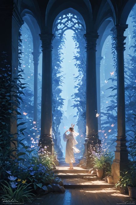 detailed background,Cinematic Lighting,film grain,score_9,score_8_up,score_7_up,zPDXL2,masterpiece,best quality,highly detailed,
<lora:(增强)sdxl_lightning_8step_lora:1>,<lora:glowneon_xl_v1:1>,glowing,<lora:hand 4:1>,hand person,<lora:Expressive_H:0.8>,Expressiveh,<lora:1llum1XLP:0.8>,1llum1,
scenery,fruit,rabbit ears,butterfly,veil,wide sleeves,flower,aquarium,dragon,1girl,