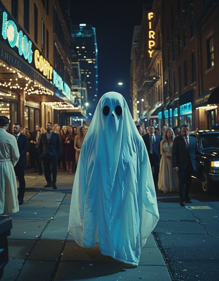 cinematic still ghostlora, ghost, city, birthday party . emotional, harmonious, vignette, 4k epic detailed, shot on kodak, 35mm photo, sharp focus, high budget, cinemascope, moody, epic, gorgeous, film grain, grainy, ghostlora, ghost, city, birthday party, colorful, beautiful, detailed, amazing, emotional, shiny, dramatic, intricate, highly detail, cinematic, surreal, pristine, extremely sharp focus, fine, complex, epic composition, ambient light, dynamic background, elegant, vibrant color, great, luxury, awesome, elaborate, professional, atmosphere, new, fancy, artistic