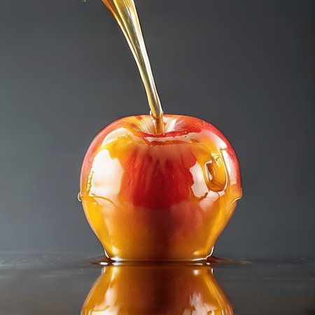 apple covered in honey<lora:HoneyXL11:0.9>