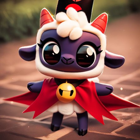 score_9, score_8_up, score_7_up, pikaole no humans animal focus, (cult of the lamb:1.05), fur, full body solo blurry background, cute rating_safe source_furry, (dynamic pose:0.5), pikaole, source_photorealistic