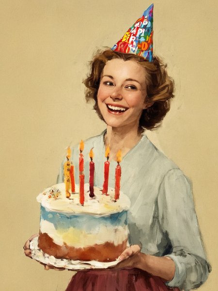<lora:SDXL_Happy_Birthday_Sa_May-v7:1> Happy Birthday! a woman