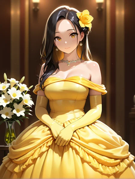 belle's yellow gown dress