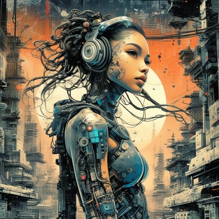 drawix9 cyborg girl, ink, cinematic, expressive, very detailed<lora:drawix9:1>