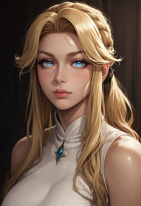 score_9, score_8_up, score_7_up, score_6_up, score_5_up, score_4_up, (perfect face, perfect eyes), YLV4L0R4PDXLV1, 1girl, blue eyes, blonde hair, ponytail_with_braided_base, colored_eyelashes, blonde_eyelashes, blonde_eyebrows, light-skinned_female, blonde_pubic_hair,