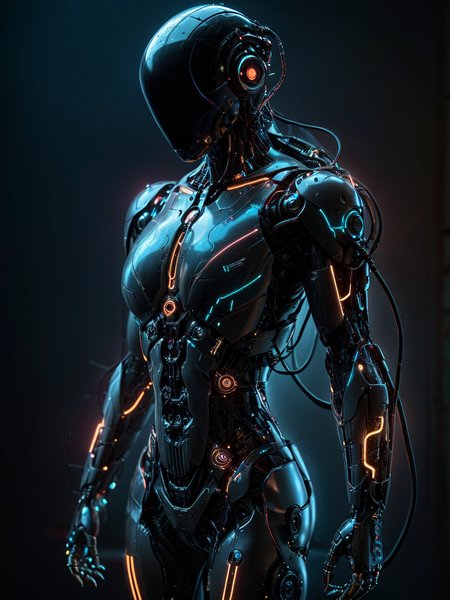 noface, cyborg, close-up, neonbody, lightstreaks <lora:Neon_Cyberpunk_SDXL:0.8> <lora:Faceless_Cyborgs:0.8>  (night:1.4),  steam, depth of field, masterpiece, best quality, ultra high res, (photorealistic, realistic:1.2), deep shadow, raw photo, film grain, Fujifilm XT3, 8k uhd, dslr, <lora:EnvyBetterHiresFixXL01:1>