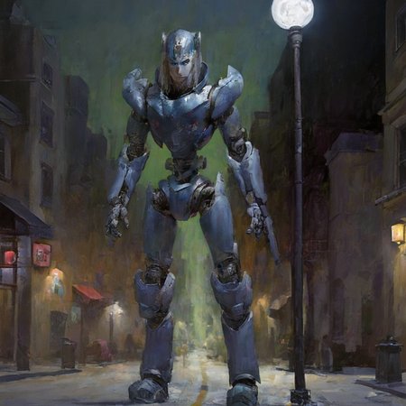 night,street,rj,1boy,semi robot,  <lora:rj_xl:1>