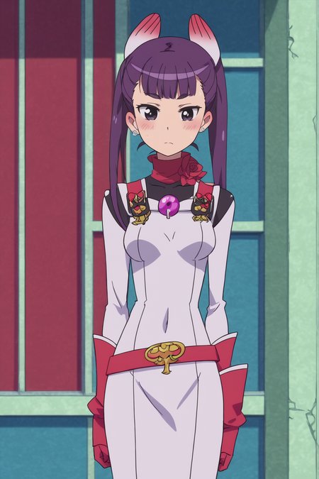 rating safe, score_10, score_8_up, score_7_up, score_6_up, uncensored, anime screencap, flat shadows BREAK white robin, renge komadori, 1girl