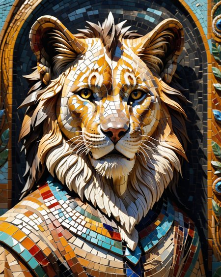 score_9, score_8_up, score_7_up, intricate details, rating_safe,
 <lora:MosaicStyle:1>,
1boy(Mosaic, made from colored stone pieces, 
anthro furry, sphinx, 
full body, looking at the viewer, solo, smiling), black background, 
<lora:ral-chrosc-clr:0.3>, ral-chrosc-clr,
<lora:xl_more_art-full_v1:0.3>,
<lora:add-detail-xl:0.3>