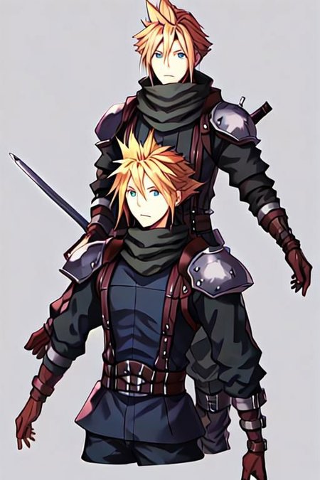 cloud strife, shinra_infantry_uniform
