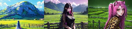 (otherworldly), highly insanely detailed, masterpiece, top quality, best quality, highres, 4k, 8k, RAW photo, (very aesthetic, beautiful and aesthetic), farm, fields, barn, fence, fantfa, <lora:FantasyFarm-10:0.5>, 
1girl, 
(__lazy-wildcards/char/haircolor__), 
(__lazy-wildcards/dataset/background-color__),âââ