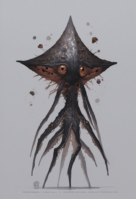 score_9, score_8_up, source_anime, anthropomorphic, unusual creature, creature, concept art, creature, triangle monster made of triangle shaped parts