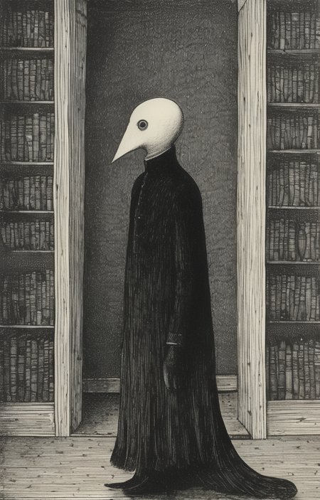 masterpiece,best quality,<lora:tbh276-sdxl:0.9>,illustration,style of Edward Gorey portrait of noble man