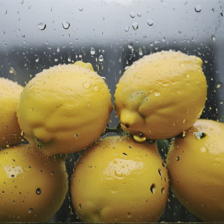 lemons behind rain on glass<lora:Rain_on_Glass_XL:1>