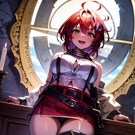 masterpiece, best quality, photorealistic, 3D, shiny_skin, shiny_hair, dynamic angle, beautiful detailed glow, HDR, Rembrandt lighting, colorful refraction, lens flare, bloom, film Reflection, chromatic aberration, light diffusion, public indecency, cowboy shot, deep meaning, physically-based rendering, bright, vibrant, intricate, 1girl,akane kanna,<lora:akane kanna:1.0>,  :d