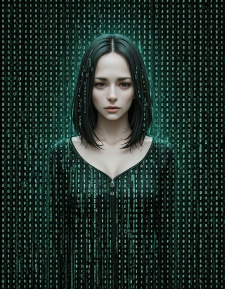 detailed, om0atrix0, 1girl, solo, glitch, text focus