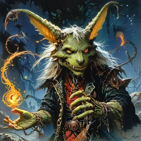 <lora:Spirit_Magic:1> spirit magic warlock, making deals with forces beyond reckoning,  <lora:tbh182-sdxl:1> style of Clyde Caldwell