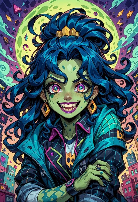 score_9,score_8_up,score_7_up,score_6_up, 1girl, Monster Prom, Polly Geist