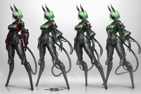 score_9, score_8_up, score_7_up, score_6_up, score_5_up, score_4_up, BREAK, source_anime, solo, 1girl, rating_safe, ((mature female)), ((long green flowing hair)), mechanical parts, (big backwards folded mechanical rabbit ears), mature female, (bunny ears), (animal ears), subdermal port, ((milf, mature female, big breasts)), hexagon lines in skin, naval uniform overcoat, naval uniform, white military uniform, dress_uniform, ribbons, ((red eyes)), bunny tail, rabbit tail, aiguillette, ((green hair)), ascot, ((Ground level (from the side) view Extreme Close shot)), latex pilot suit, shoulder cutout, bunny rabbit Tail, ((hair over one eye, )), digitigrade, clawed feet, minimal clothes, ((metal skin, shiny skin, vampire aesthetic, digital eyes, filled eyes, monochromatic eyes, glowing eyes, colored sclera, red sclera, mechanical eyes, partially shaded face, )), <lora:ECHANIS:1>,  <lora:Borg Assimilation:0.8> BORG (RACE), BORG <MAN/WOMAN>, BROG QUEEN (STAR TREK)