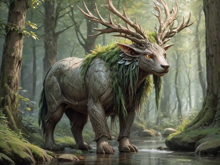 druidic animal <lora:LoromXL_Druidic_Naturalism_v1:0.6>