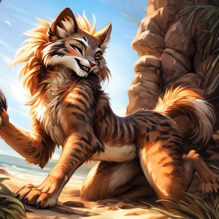 uploaded on e621, by carrot, by castitas, by reallynxgirl, by hioshiru, by loimu, by blotch, by kenket, by lizet,
FurryCore, 
catfolk,
Catra_Shera,
belladonna,
dragon,
(sexy pose), dynamic pose, NSFW, nude,
raised tail, paws, female, flat chest, 
lying on back, butt, presenting, spread legs, 
snuggling, kissing, playing, licking,
feral, furry female anthro cat, detailed and extremely fluffy body fur, tail, stripes, 2 girls, highly_detailed_face, symmetrical_eyes, fangs, open mouth, claws, young,
looking at viewer,
smile, blush, 
athletic, muscular, sleek,
brush stroke style, concept art, highly detailed, masterpiece, best quality, cinematic composition, 
sunlight, on a beach, 
masterpiece, best quality, realistic, (intricate:0.9), (high detail:1.4), film photography, {soft focus}, RAW photo, photorealistic, analog style, subsurface scattering, photorealism, absurd res,