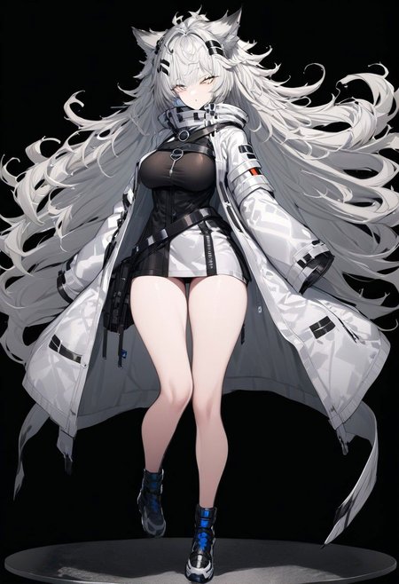 masterpiece, best quality, ultra-detailed, beautiful, nai3, 1girl, solo, full_body, tachi-e, 
lappland_\(arknights\),