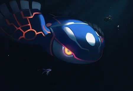 artist:ciloranko,artist:modare,artist:diyokama, astero, scenery, pokemon \(creature\),
best quality, amazing quality, very aesthetic, absurdres, solo,
underwater, abyss, kyogre, yellow eyes, glowing eyes, abyss, dark, darkness, gritty, no humans, black background   <lora:AsteroNoob_byKonan:1>