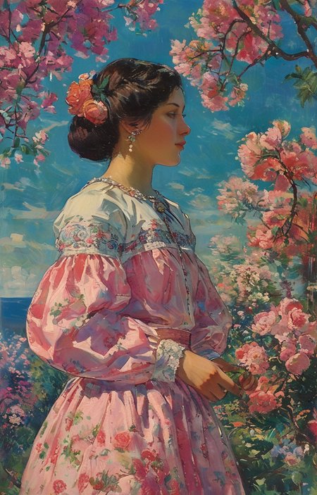 masterpiece,best quality,<lora:tbh263-sdxl:0.9>,illustration,style of Boris Kustodiev tech genius teenage girl